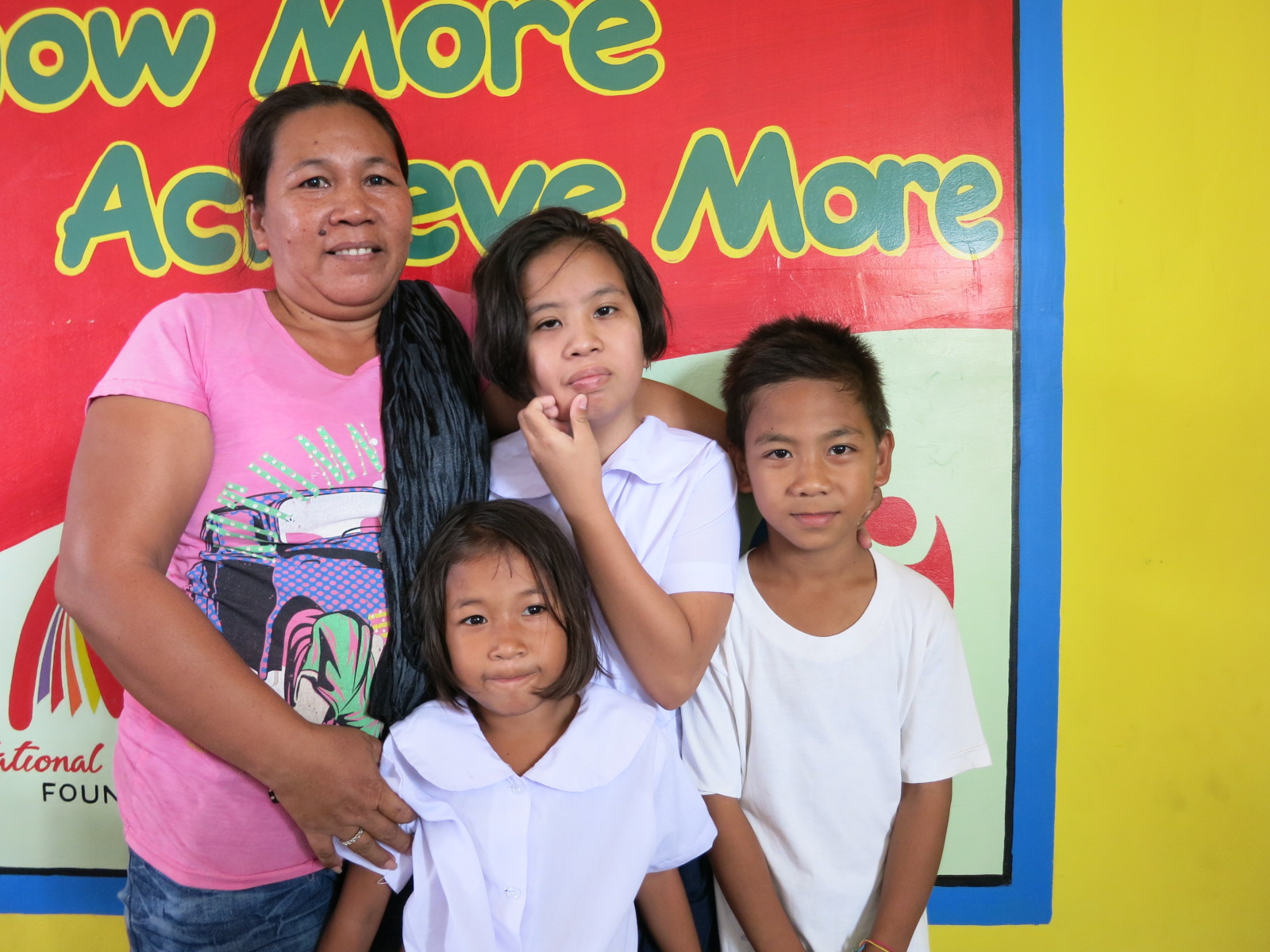 Ruta Family (Mrs Virgie, Jeycelle Mae, Emmanuel, and Eulen Joy